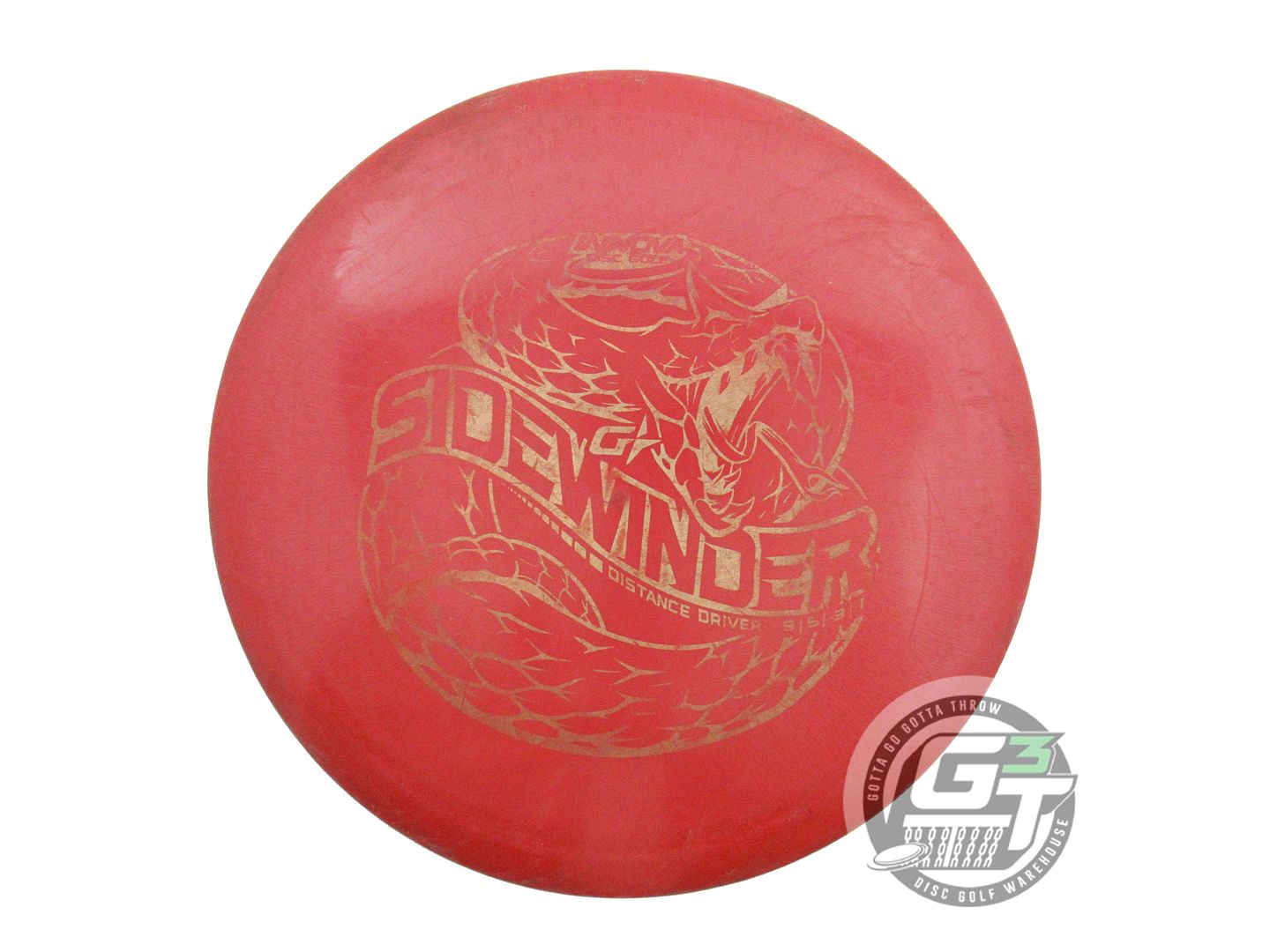 USED Innova GStar Sidewinder 174g Red Gold Foil Distance Driver Golf Disc