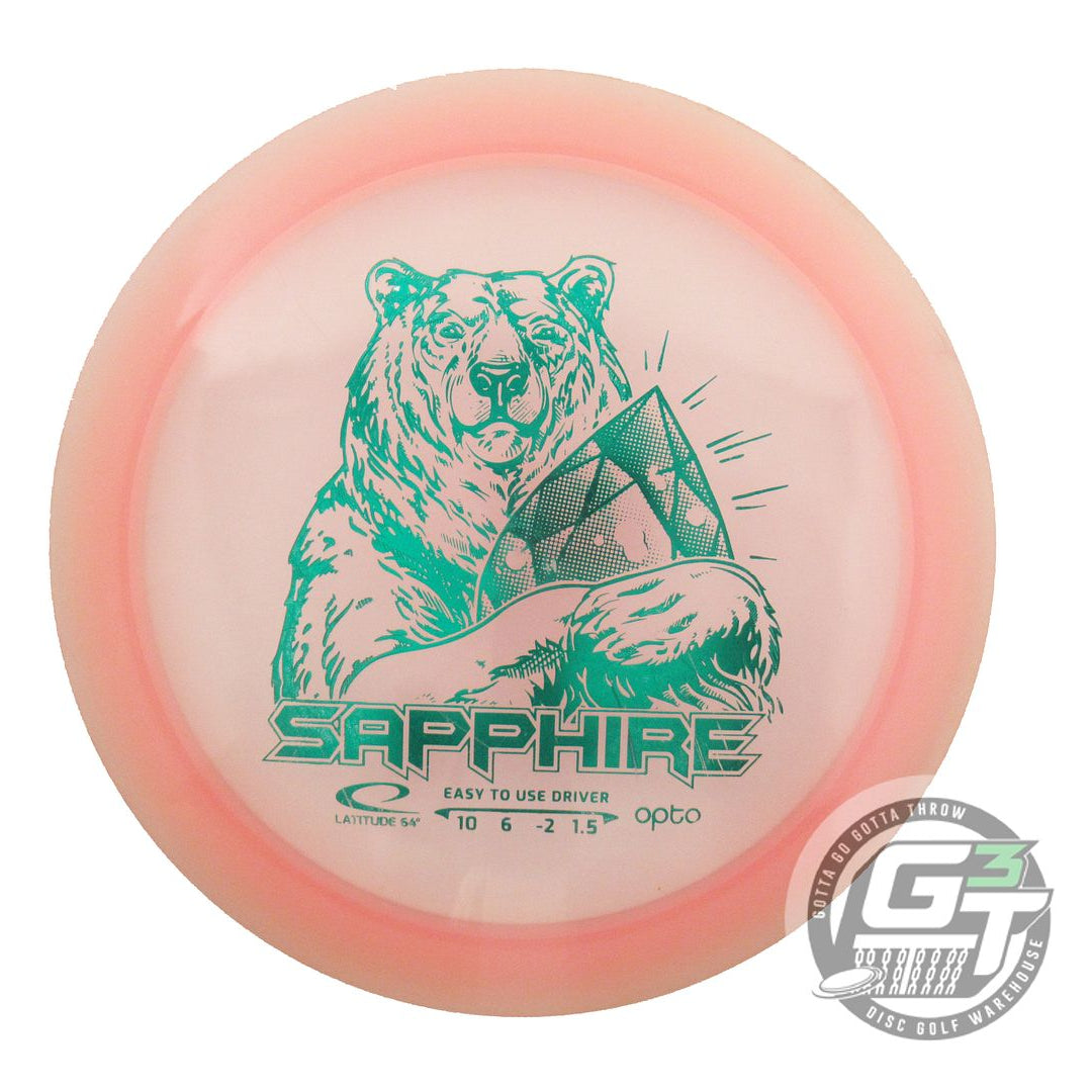 USED Latitude 64 Opto Sapphire 159g Pink Green Foil Distance Driver Golf Disc