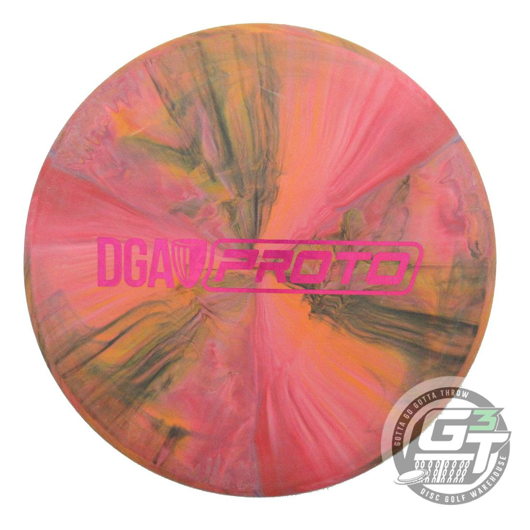 USED DGA PROTO Swirl Base Blend Surf 173g Orange-Pink-Green Midrange Golf Disc