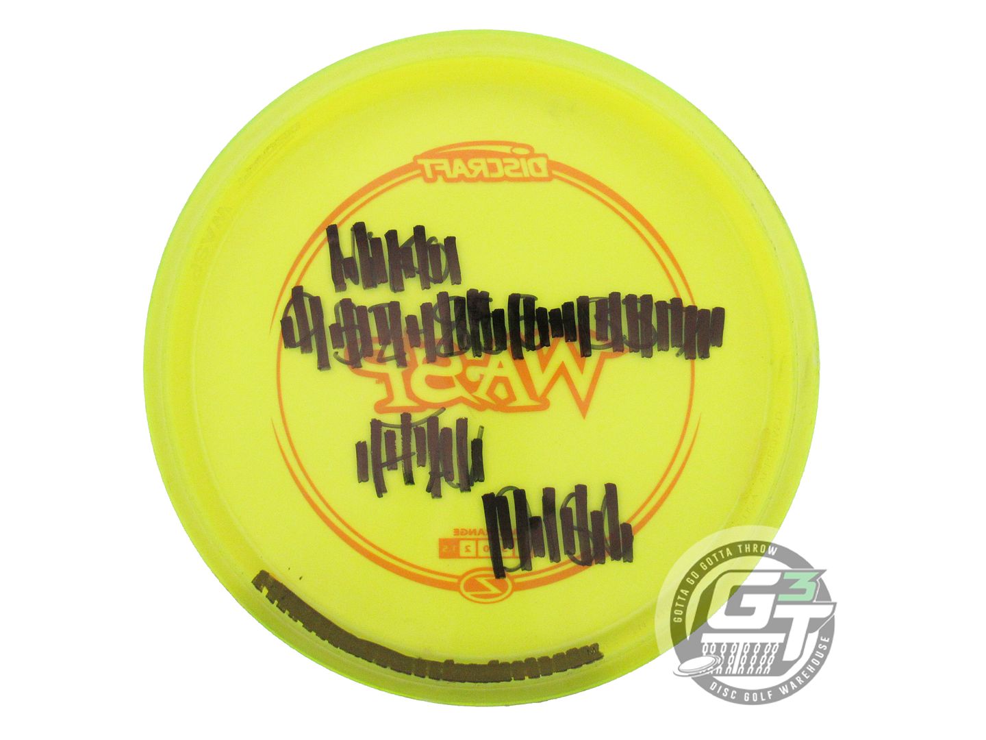 USED Discraft Z Wasp 175g Yellow Orange Stamp Midrange Golf Disc