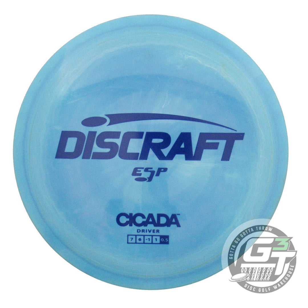 USED Discraft ESP Cicada 176g Blue Blue Stamp Fairway Driver Golf Disc