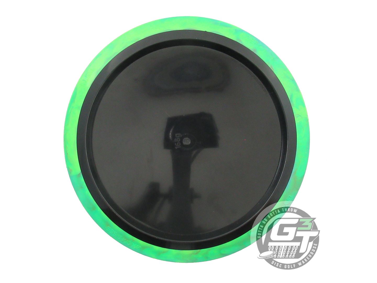 USED Axiom Discs R2 Neutron Defy 168g Black Lime Rim Distance Driver Disc