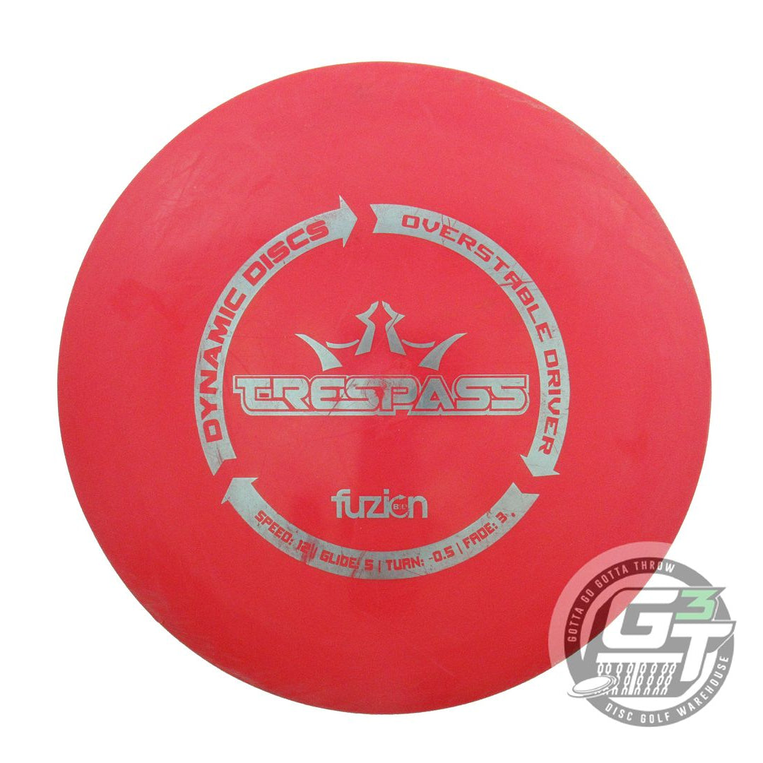 USED Dynamic Discs BioFuzion Trespass 172g Red Silver Foil Distance Driver Disc