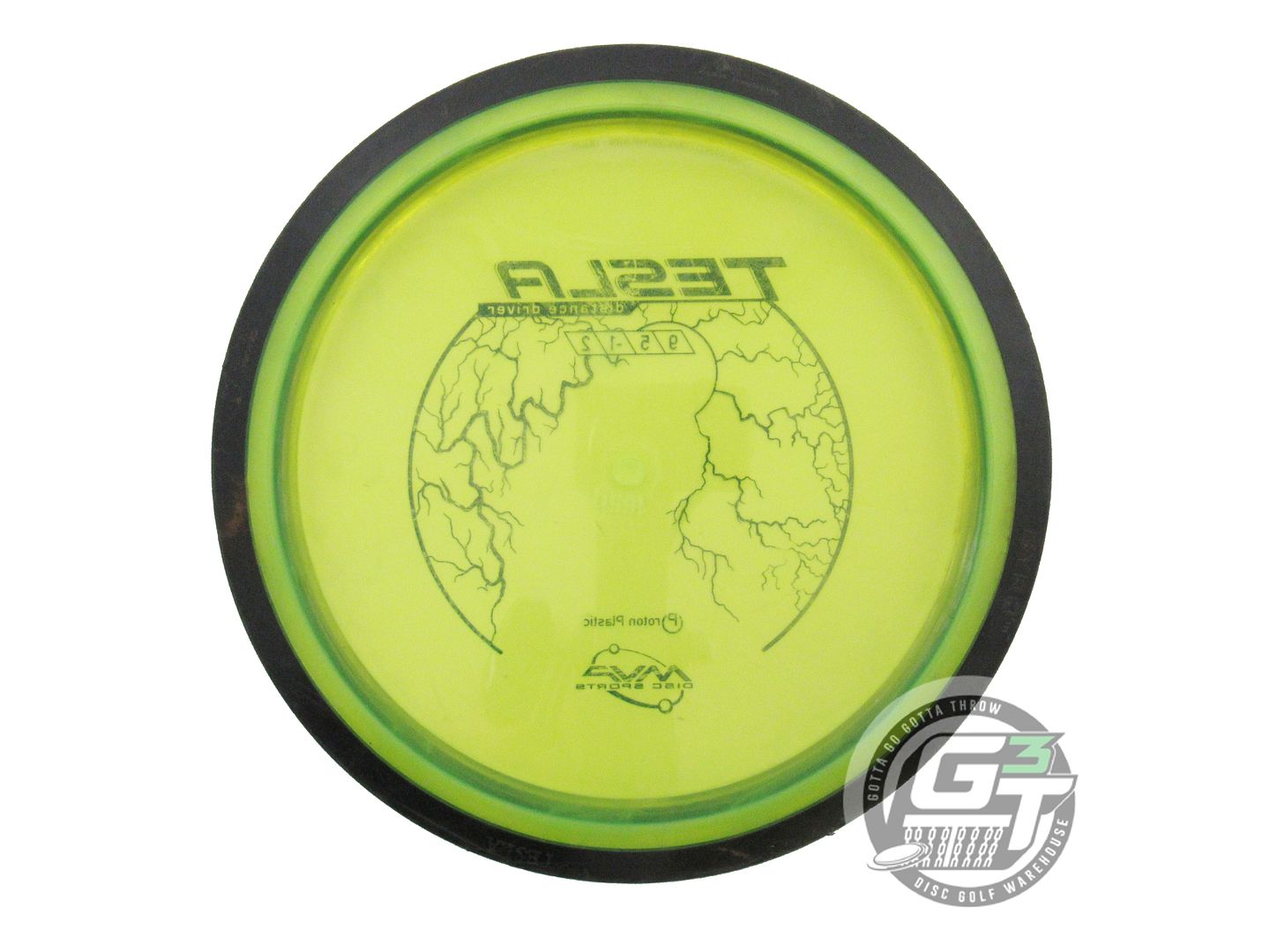 USED MVP Disc Sports Proton Tesla 165g Yellow Distance Driver Golf Disc
