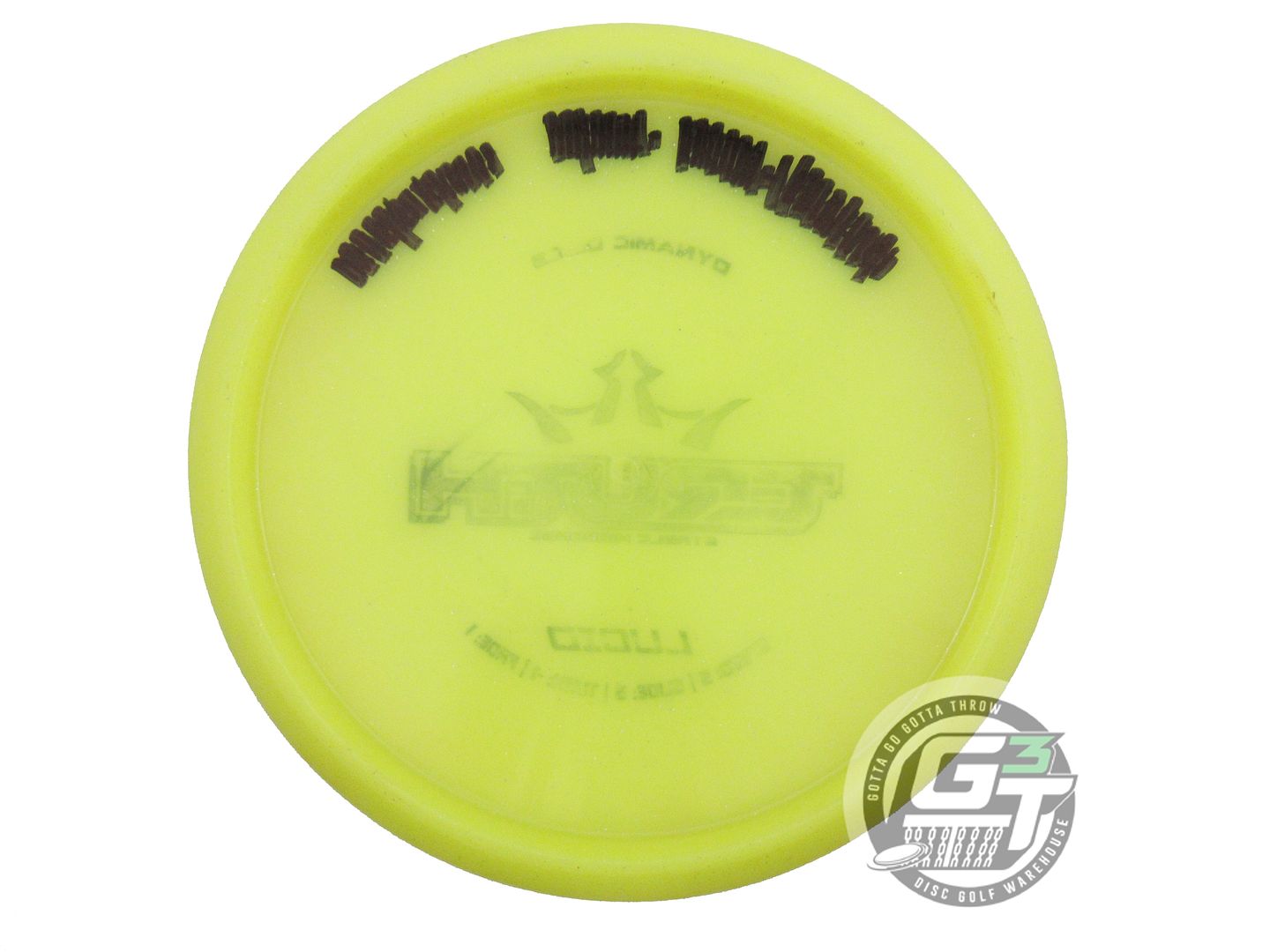 USED Dynamic Discs Lucid Truth 170g Yellow Black Stamp Midrange Golf Disc