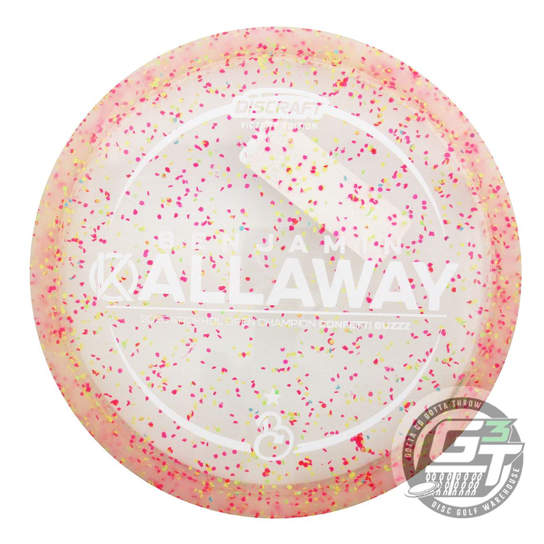 Discraft Limited Edition Victory Edition 2025 Krokhol Open Champion Ben Callaway Confetti Elite Z Buzzz Midrange Golf Disc (Individually Listed)