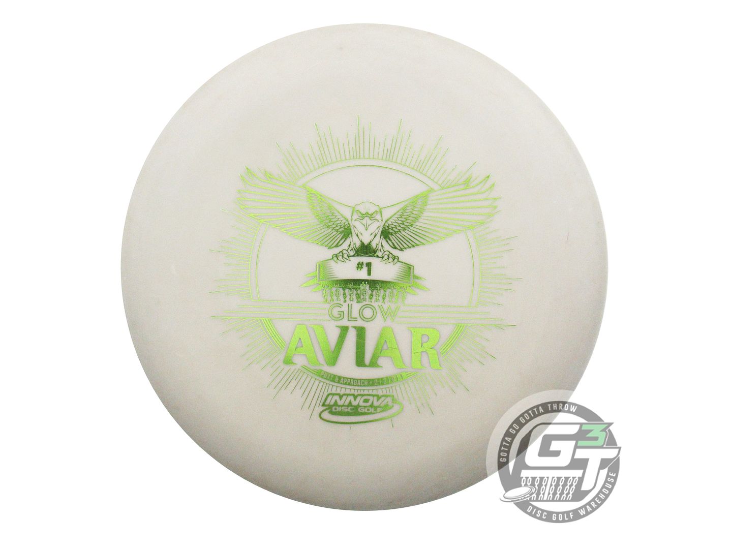 USED Innova DX Glow Aviar 171g Lime Foil Putter Golf Disc