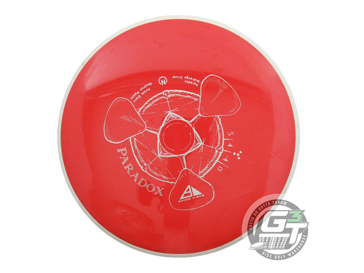 USED Axiom Discs Neutron Paradox 178g Red White Rim Midrange Golf Disc