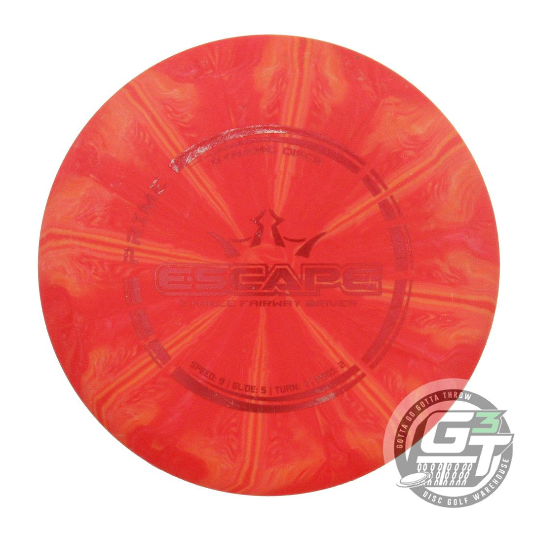 USED Dynamic Discs Prime Burst Escape 173g Red-Orange Fairway Driver Golf Disc