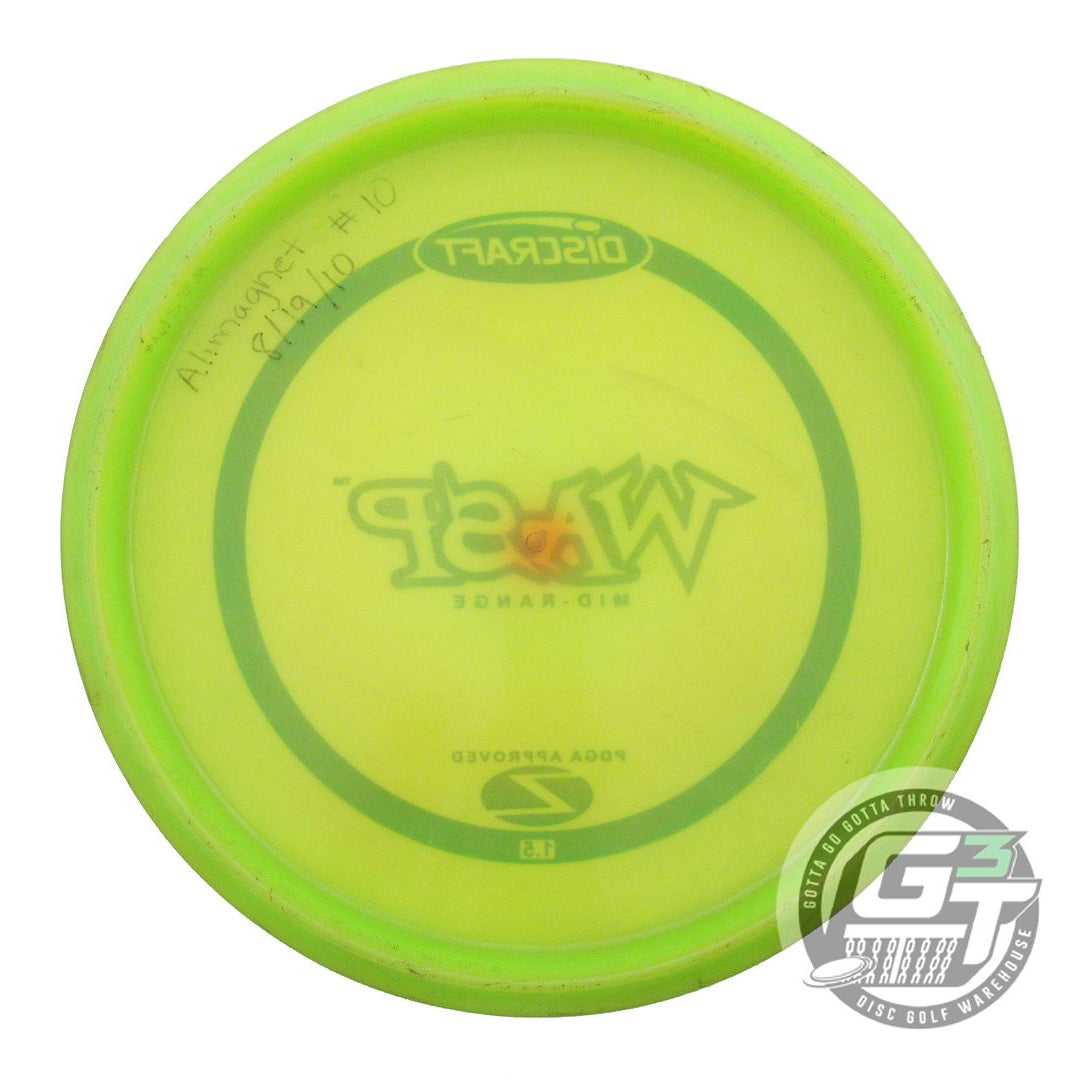 USED Discraft Z Wasp 170g Lime Blue Foil PFN Midrange Golf Disc