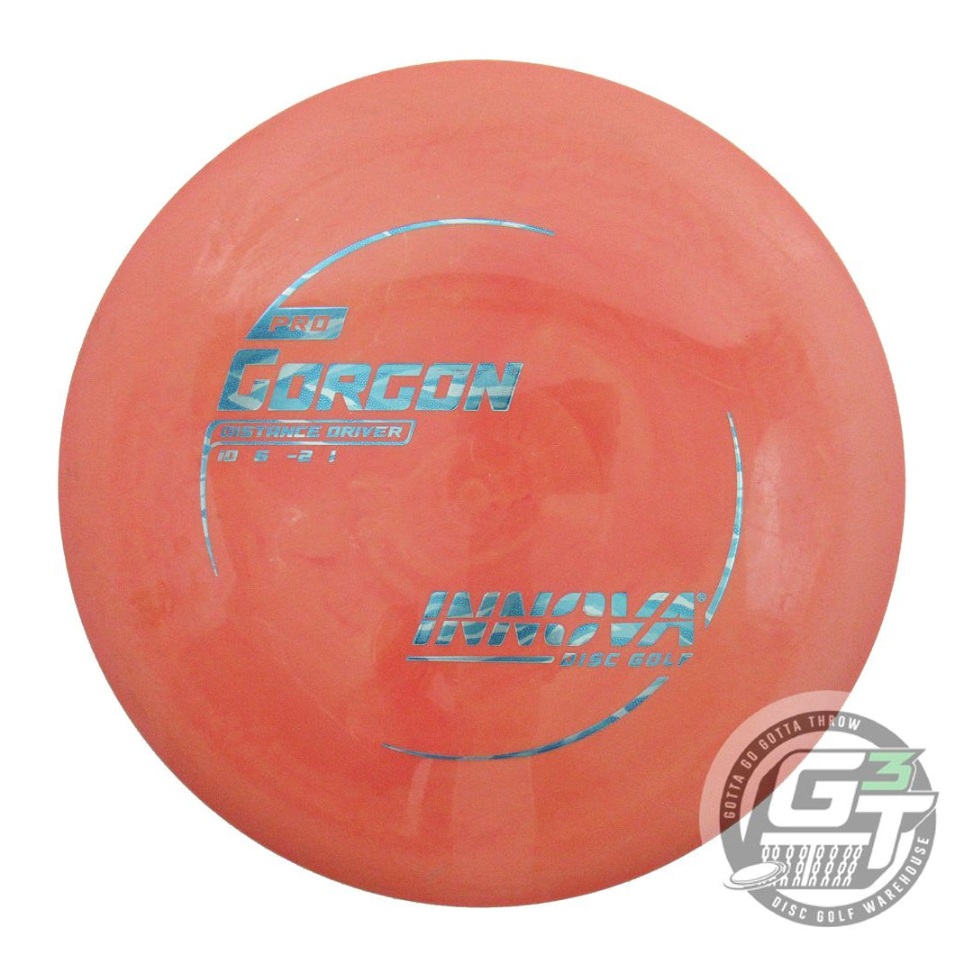 USED Innova Pro Gorgon 173g Orange Blue Camo Foil Distance Driver Golf Disc