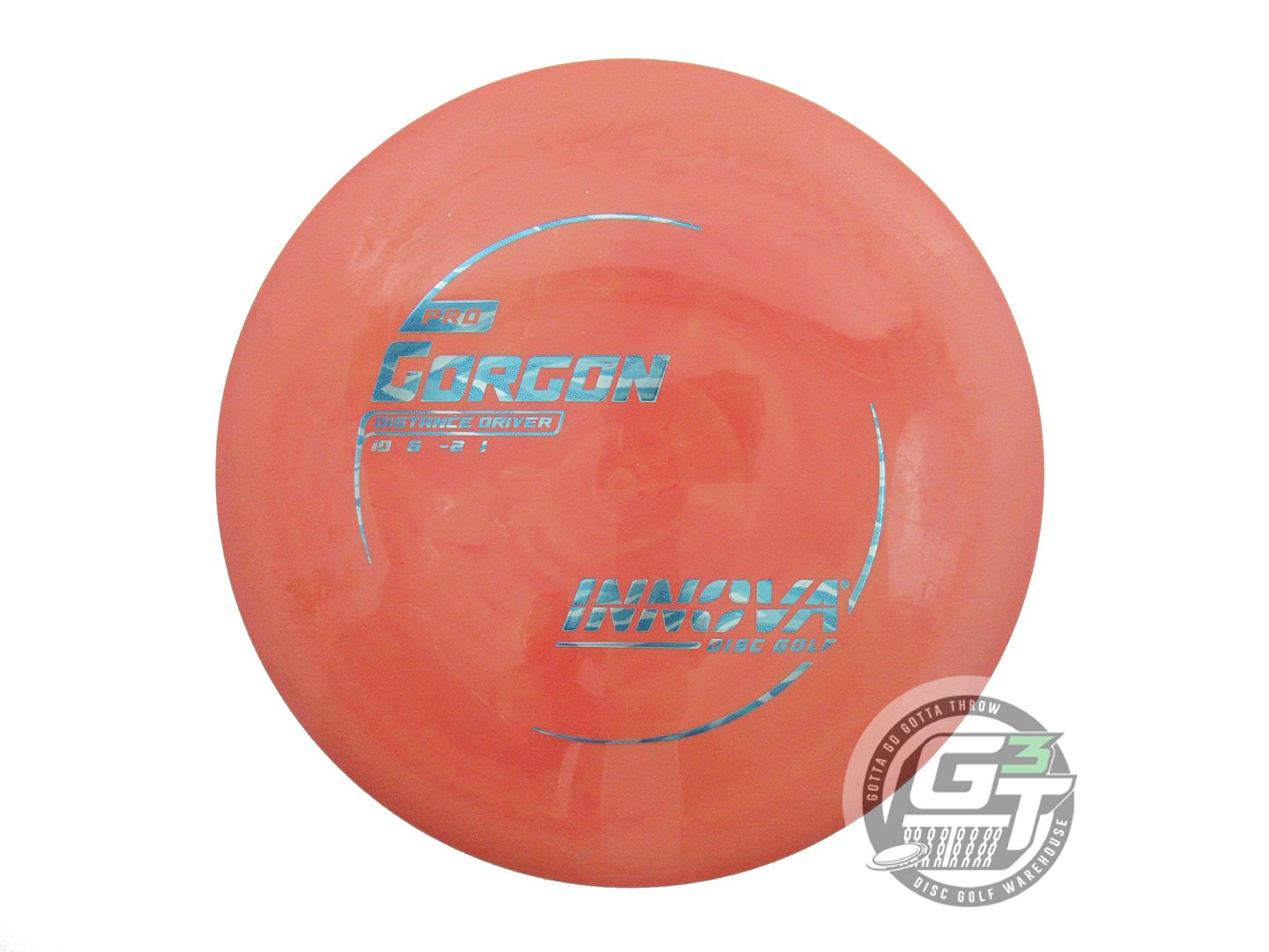 USED Innova Pro Gorgon 173g Orange Blue Camo Foil Distance Driver Golf Disc