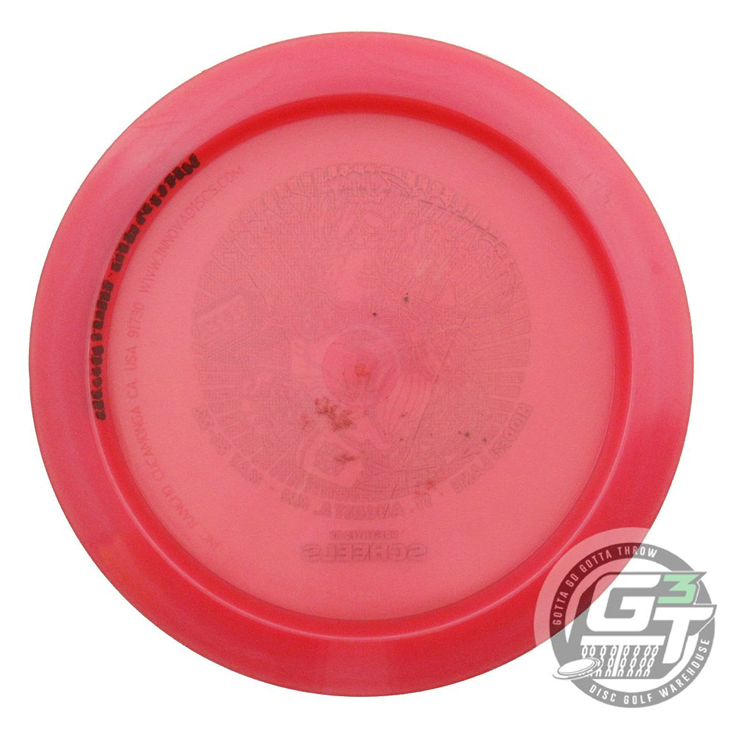 USED Innova Champion Wraith 173g Magenta Green Matrix Distance Driver Golf Disc