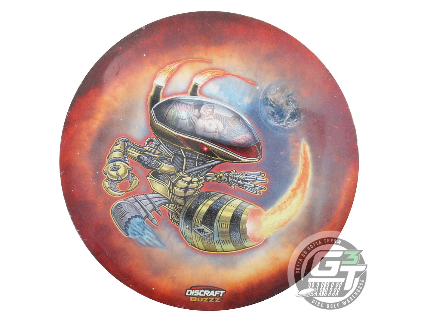 USED Discraft SuperColor ESP Buzzz 176g BUZZZ FIRE Midrange Golf Disc