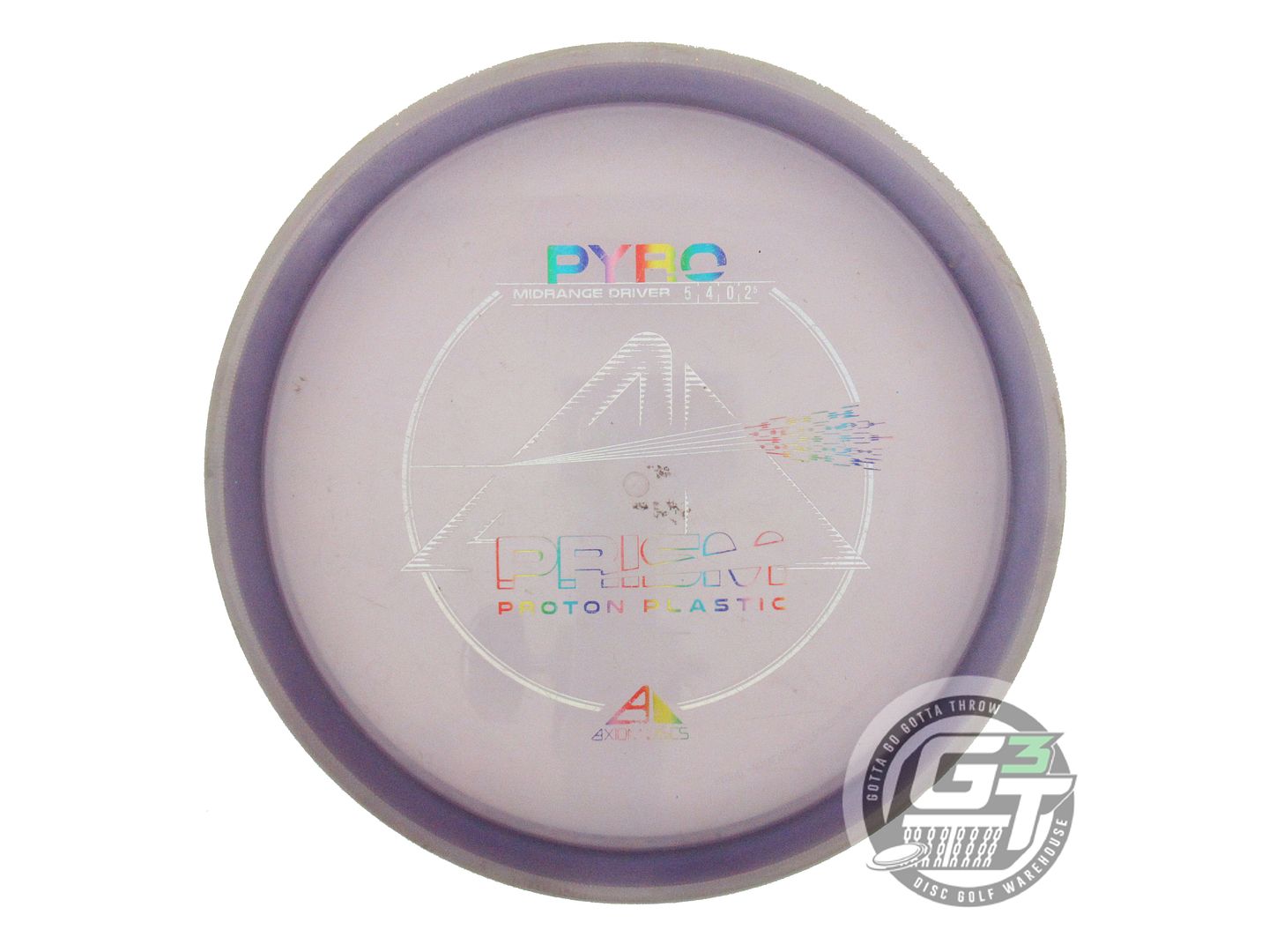 USED Axiom Discs Prism Proton Pyro 172g Purple Gray Rim Midrange Golf Disc
