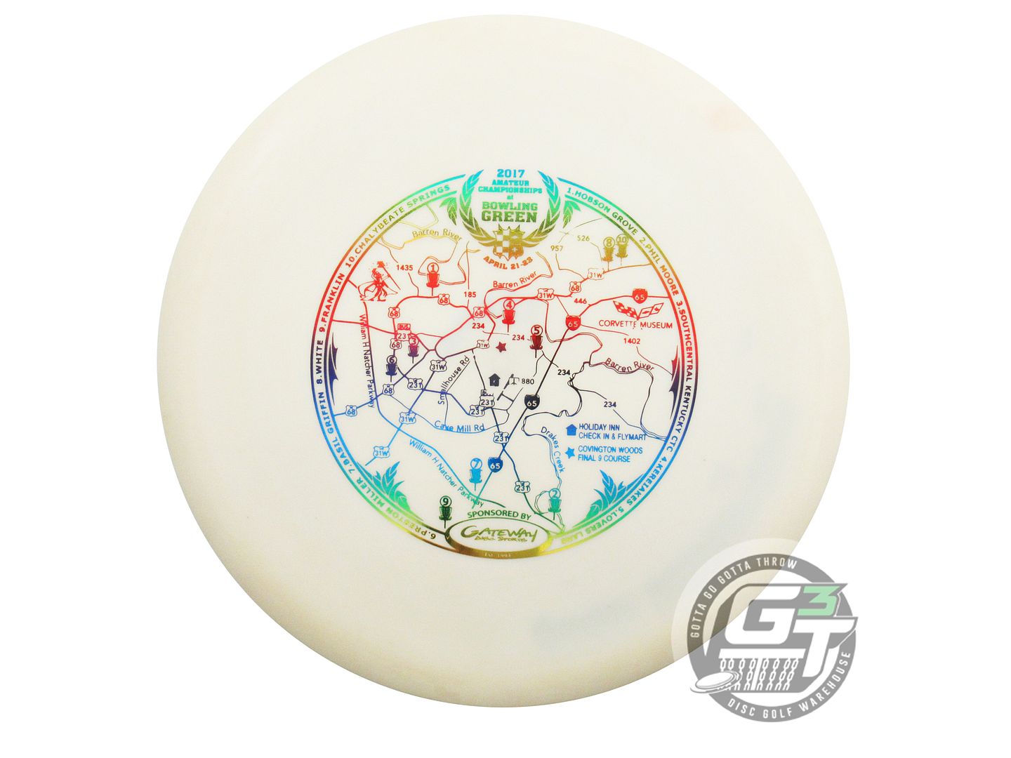 USED Gateway Evolution Karma 177g White Rainbow Foil Midrange Golf Disc