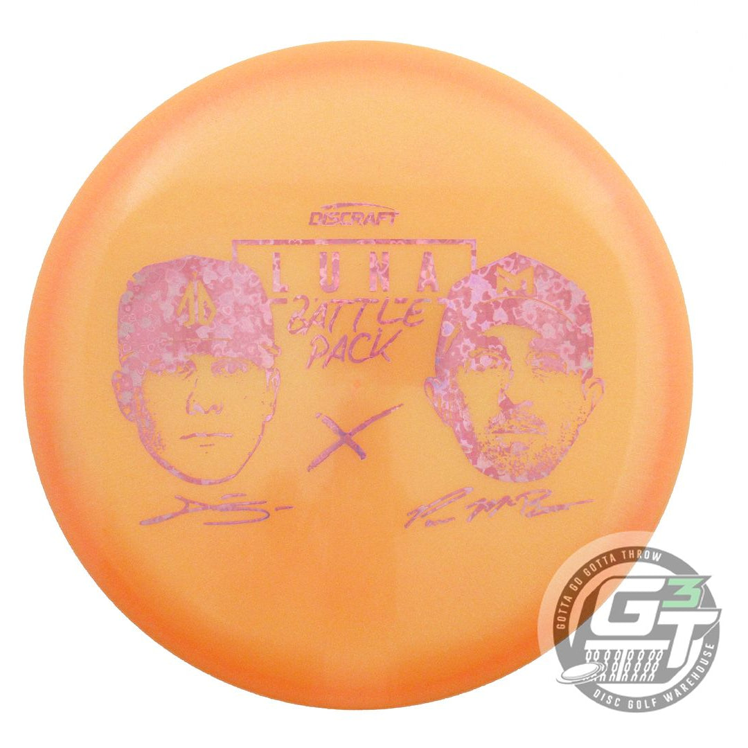 NOS Discraft BATTLE PACK Z ColorShift Luna 174g Orange Pink Heart Putter Disc