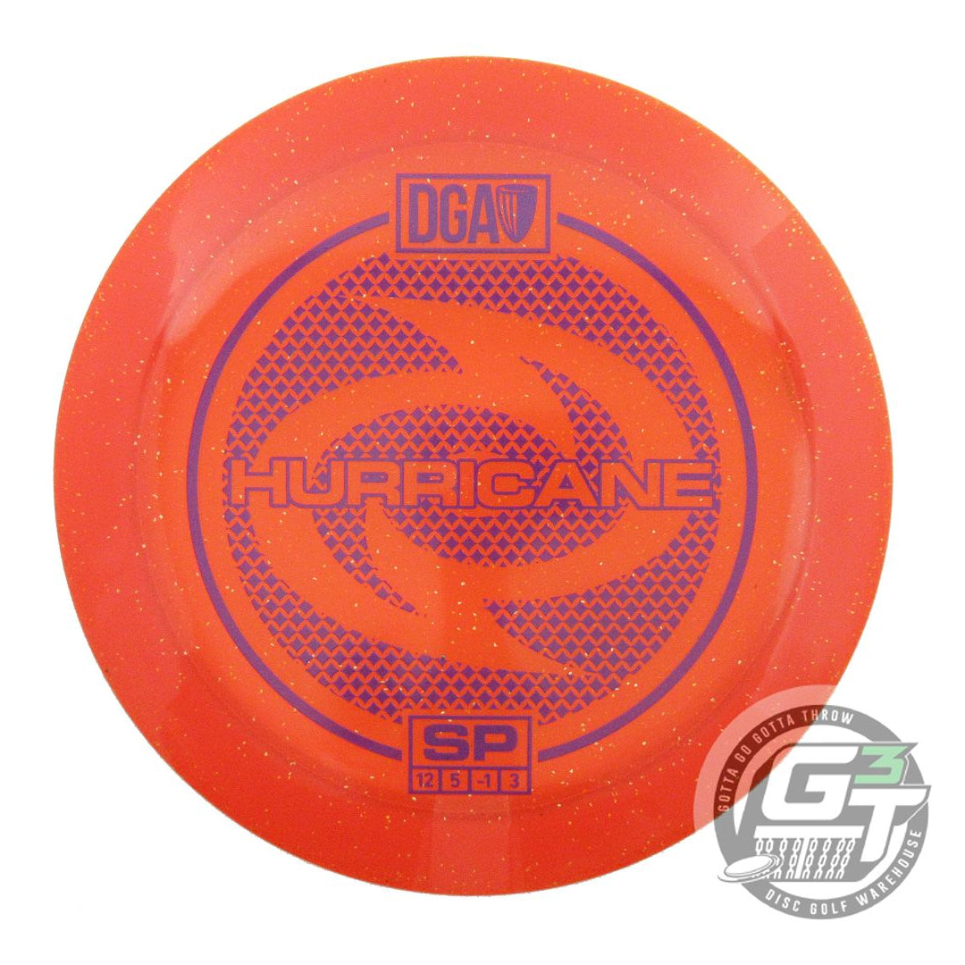NOS DGA Spark Hurricane 174g Orange Purple Stamp Distance Driver Golf Disc
