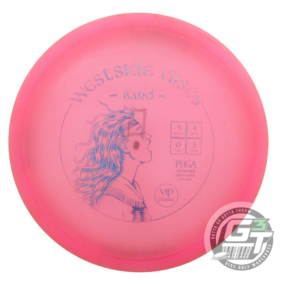 USED Westside Discs VIP Bard 171g Pink Blue Foil Midrange Golf Disc