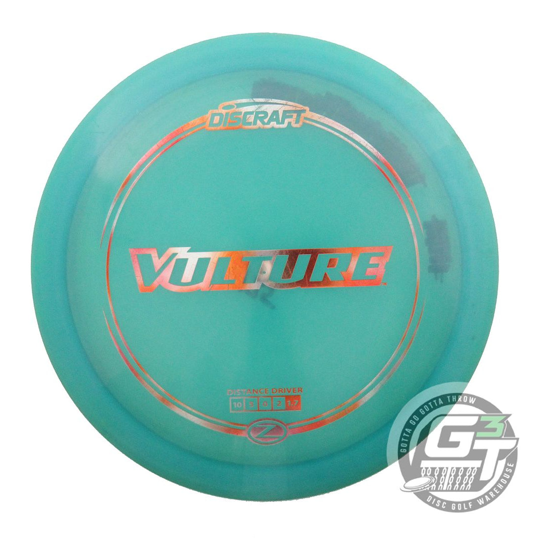 USED Discraft Z Vulture 175g Teal Cloud Foil Distance Driver Golf Disc