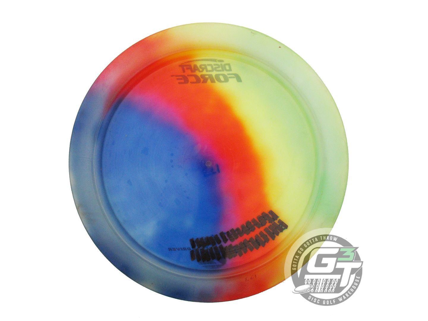 USED Discraft FlyDye Z Force 172g Rainbow Distance Driver Golf Disc