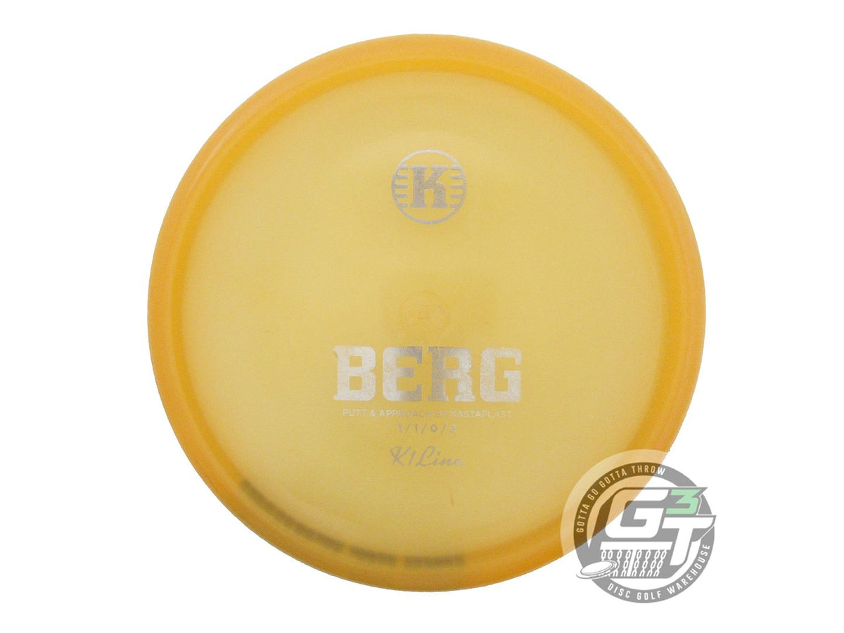 USED Kastaplast K1 Berg 175g Peach Silver Foil Putter Golf Disc