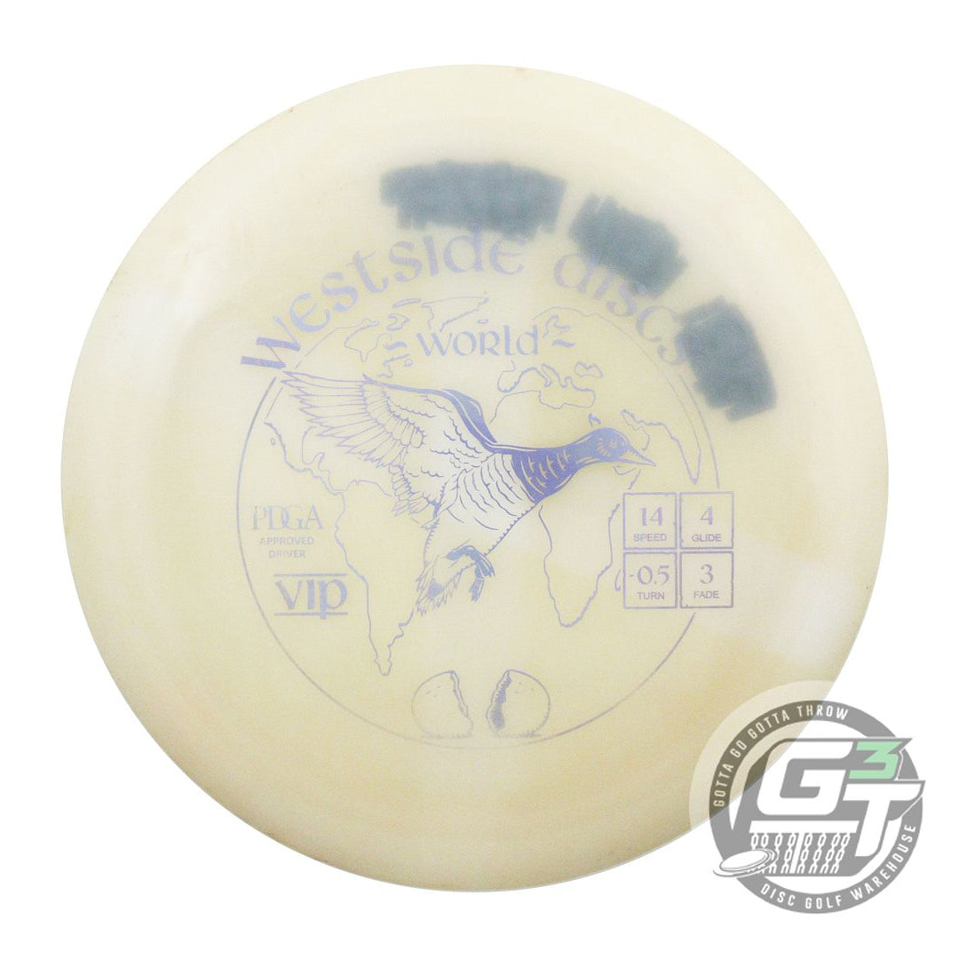 USED Westside Discs VIP World 176g White Lilac Foil Distance Driver Golf Disc