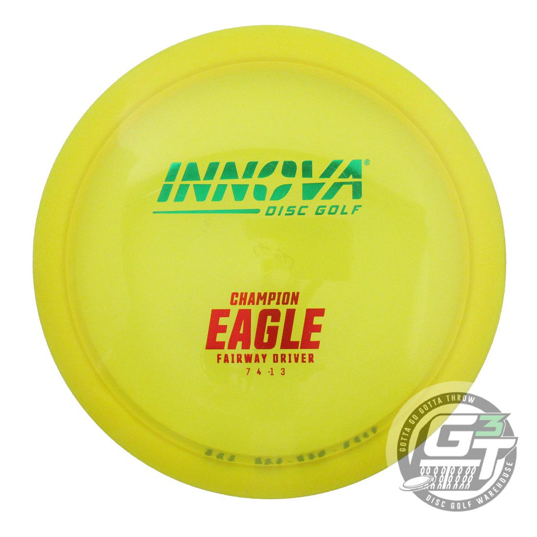 USED Innova Champion Eagle 175g Yellow Green & Red Foil Fairway Driver Golf Disc