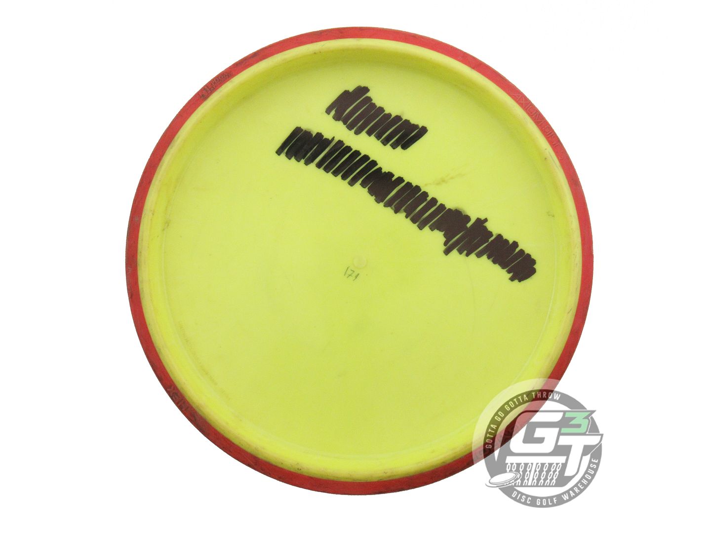 USED Axiom Discs Fission Hex 179g Yellow Red Rim Midrange Golf Disc