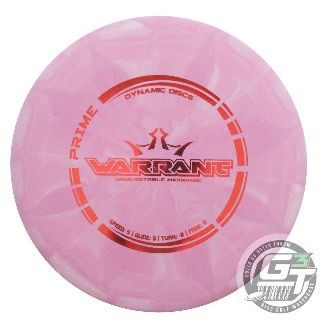 Dynamic Discs Prime Burst Warrant Midrange Golf Disc (Individually Listed)