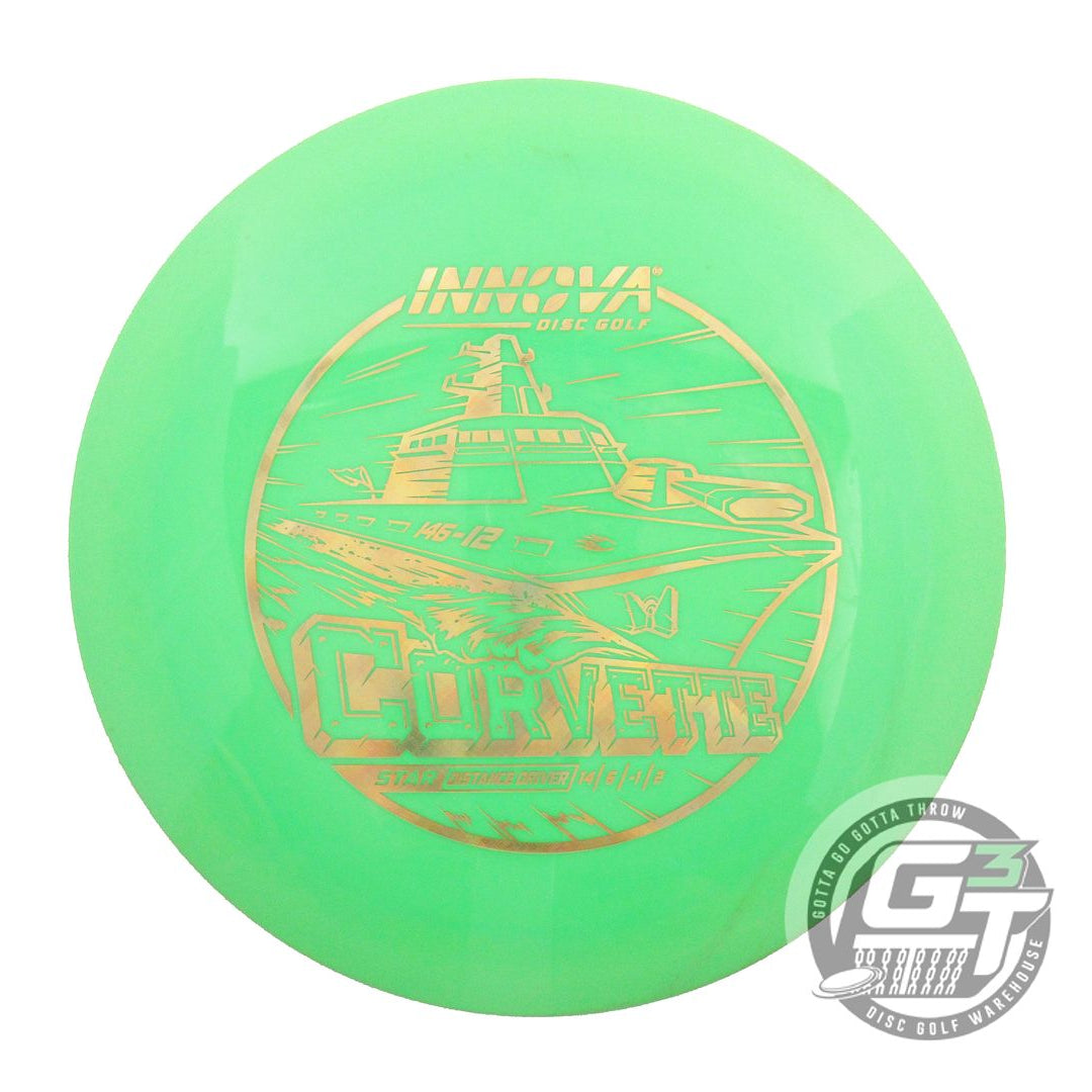 USED Innova Star Corvette 167g Lime Gold Pixel Foil Distance Driver Golf Disc
