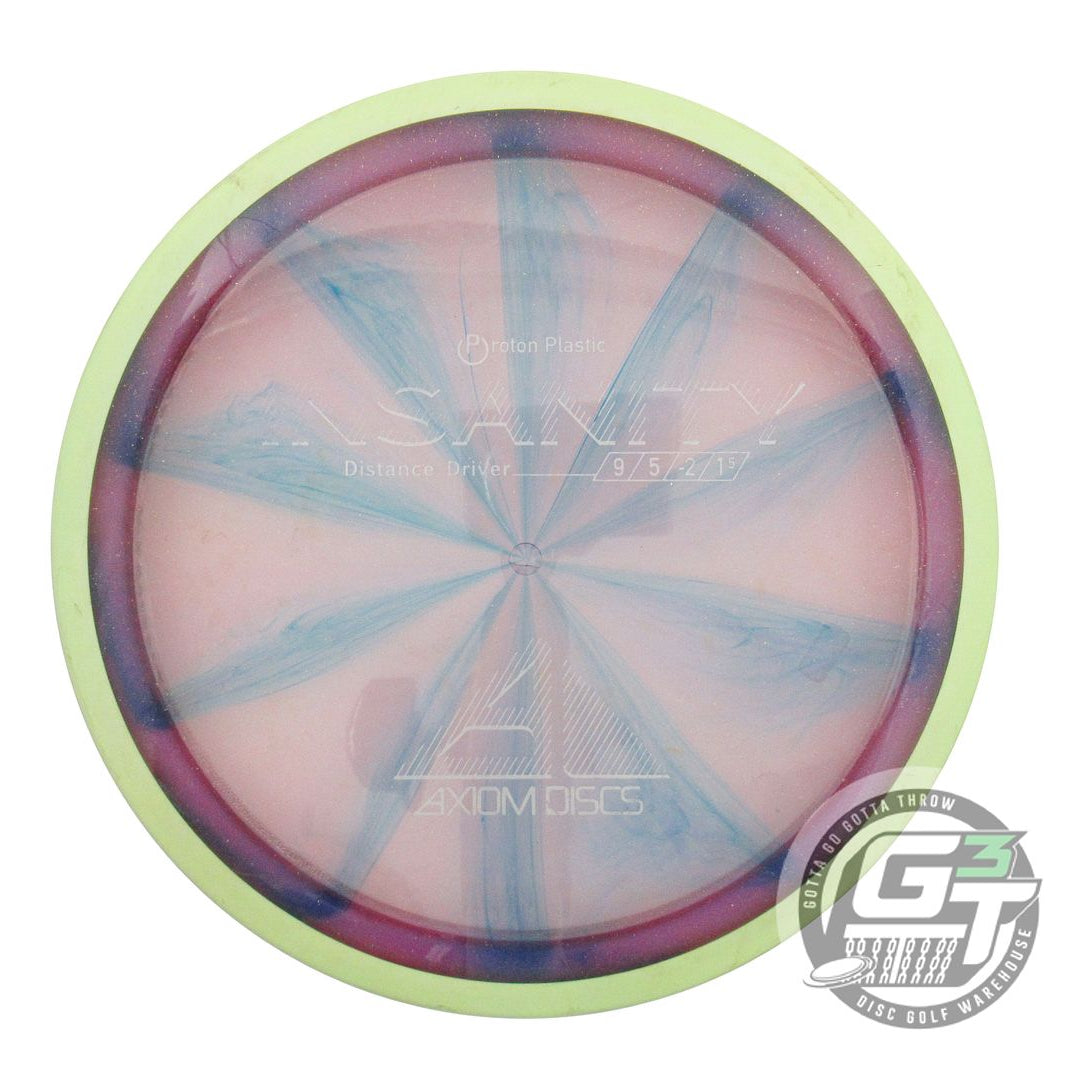 USED Axiom Discs Proton Insanity 173g Pink-Blue Lime Rim Distance Driver Disc