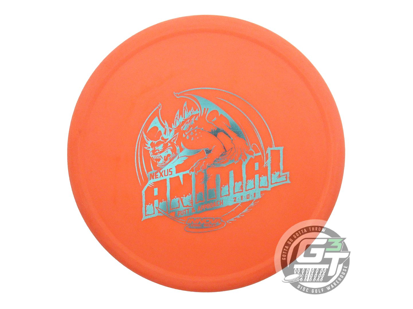 USED Innova Nexus Animal 171g Orange Aqua Foil Midrange Golf Disc