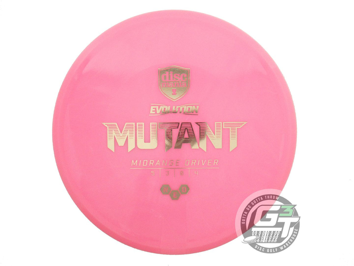 USED DiscMania Neo Mutant 175g Pink Gold Foil Midrange Golf Disc