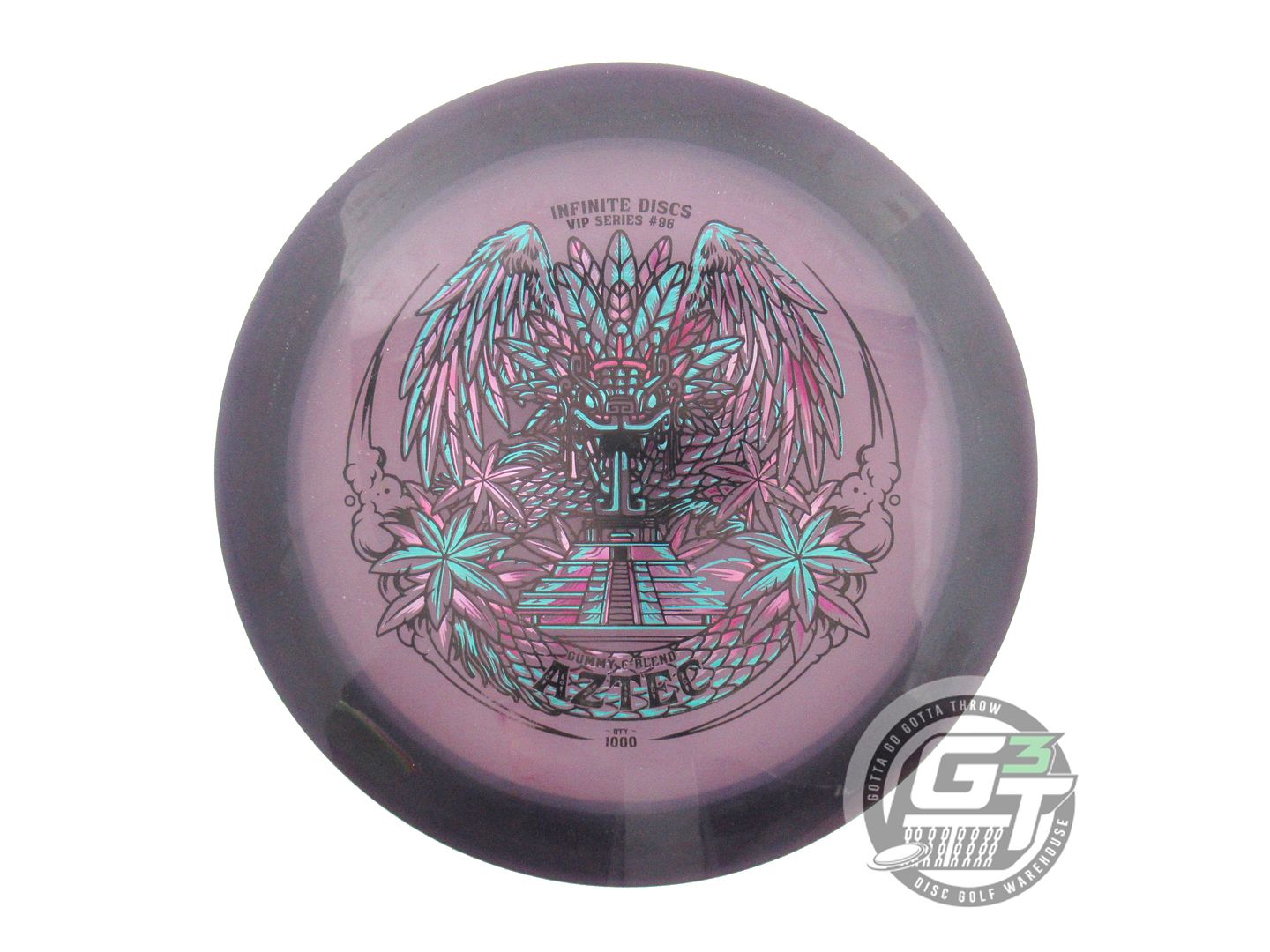 USED Infinite Gummy C-Blend Aztec 173g Purple VIP SERIES Distance Driver Disc