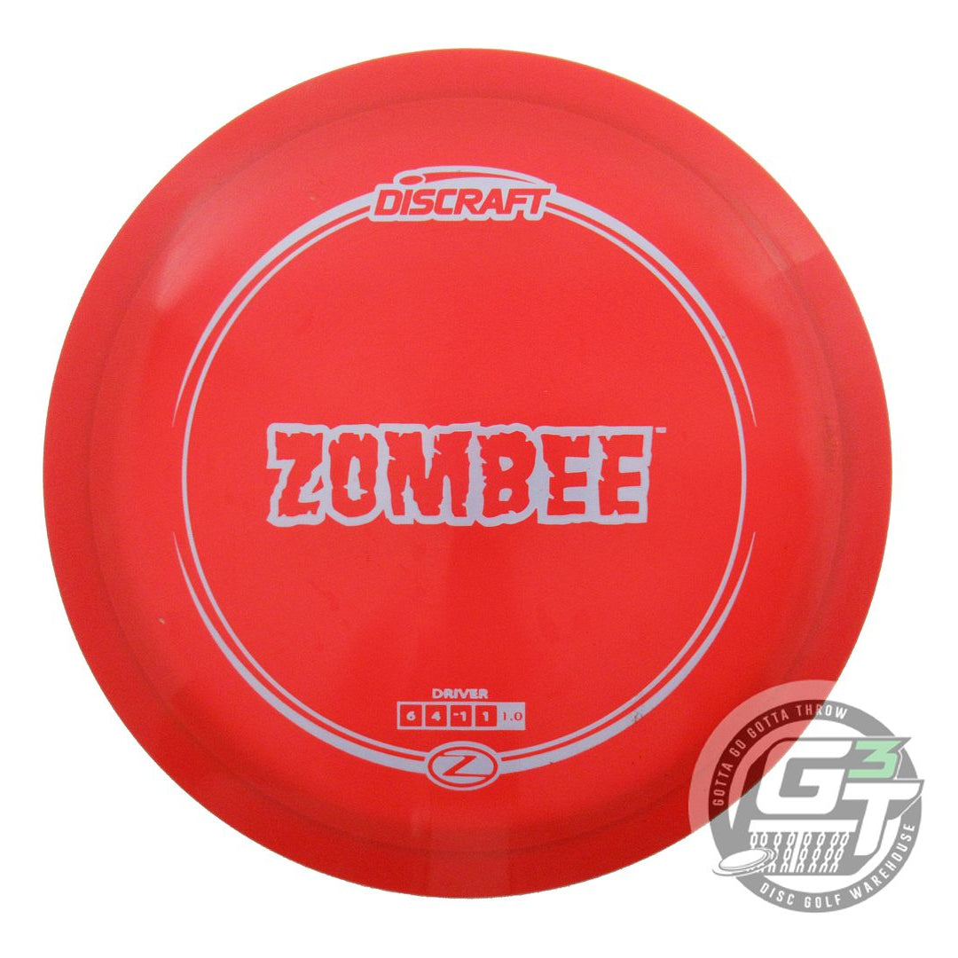 USED Discraft Z Zombee 174g Red Sky Blue Stamp OOP Fairway Driver Golf Disc