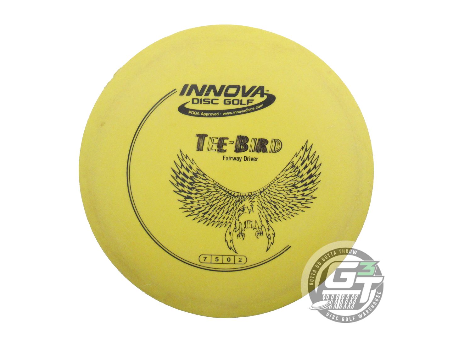 USED Innova DX Teebird 175g Yellow Black Stamp Fairway Driver Golf Disc