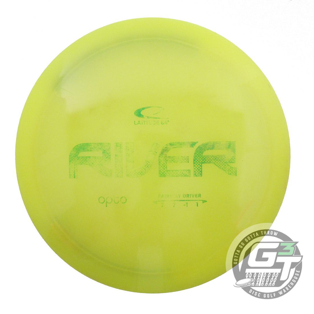 USED Latitude 64 Opto River 173g Yellow Green Foil Fairway Driver Golf Disc