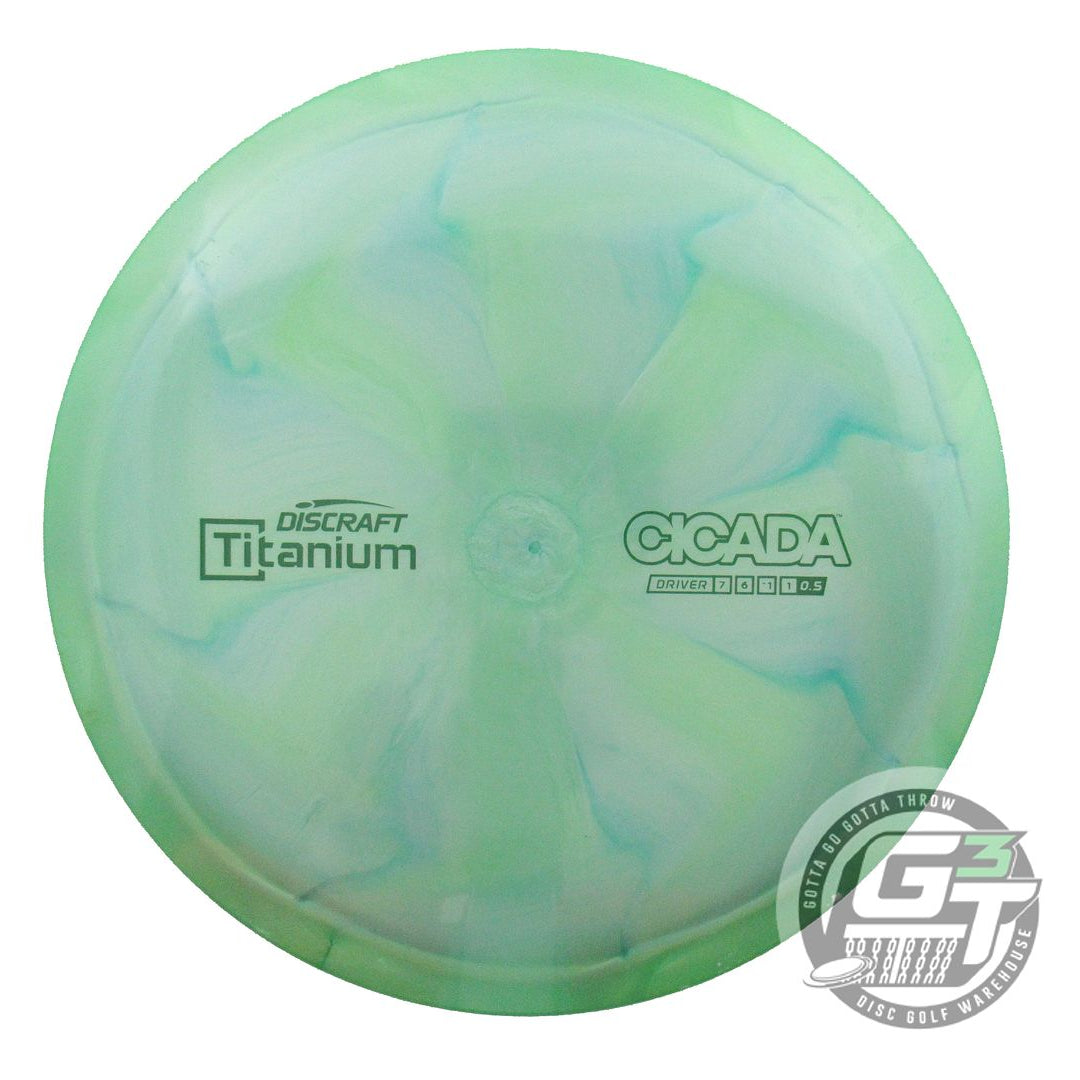 USED Discraft Titanium Cicada 169g Lime-Teal Fairway Driver Golf Disc