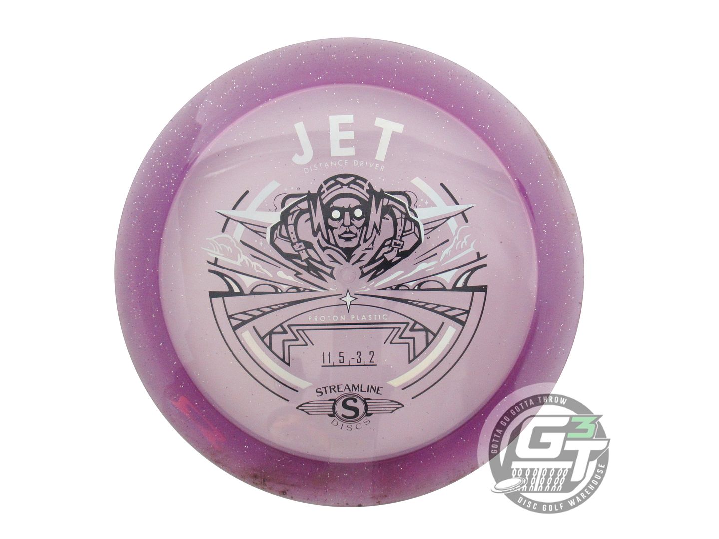USED Streamline Discs Proton Jet 167g Purple Distance Driver Golf Disc