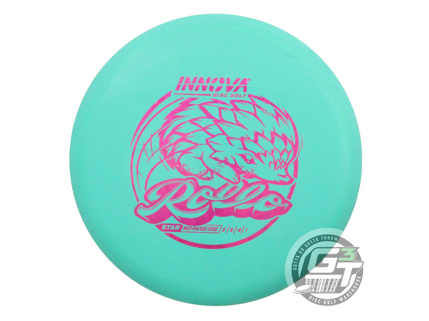 USED Innova Star Rollo 180g Seafoam Magenta Shatter Foil Midrange Golf Disc