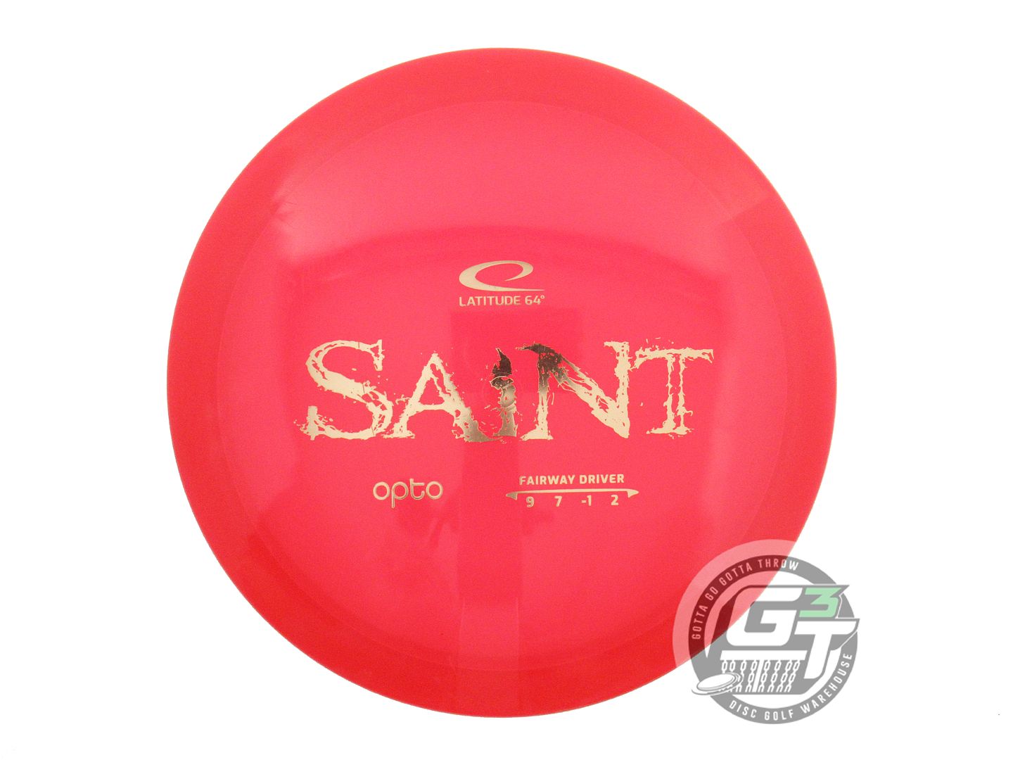 USED Latitude 64 Opto Saint 169g Red Gold Foil Fairway Driver Golf Disc