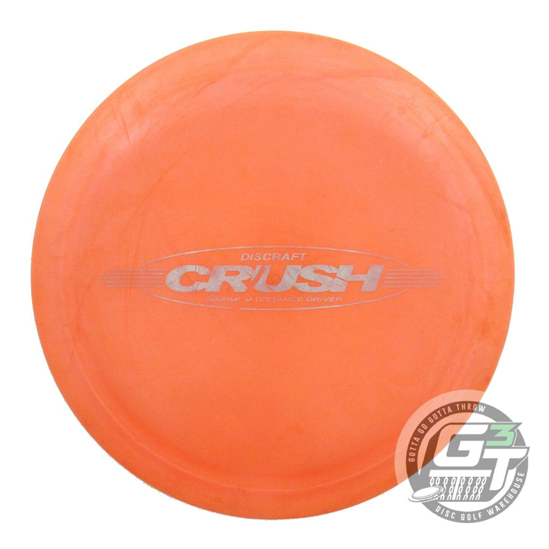 USED Discraft Elite Z Crush 173g Orange Silver Foil Distance Driver Golf Disc