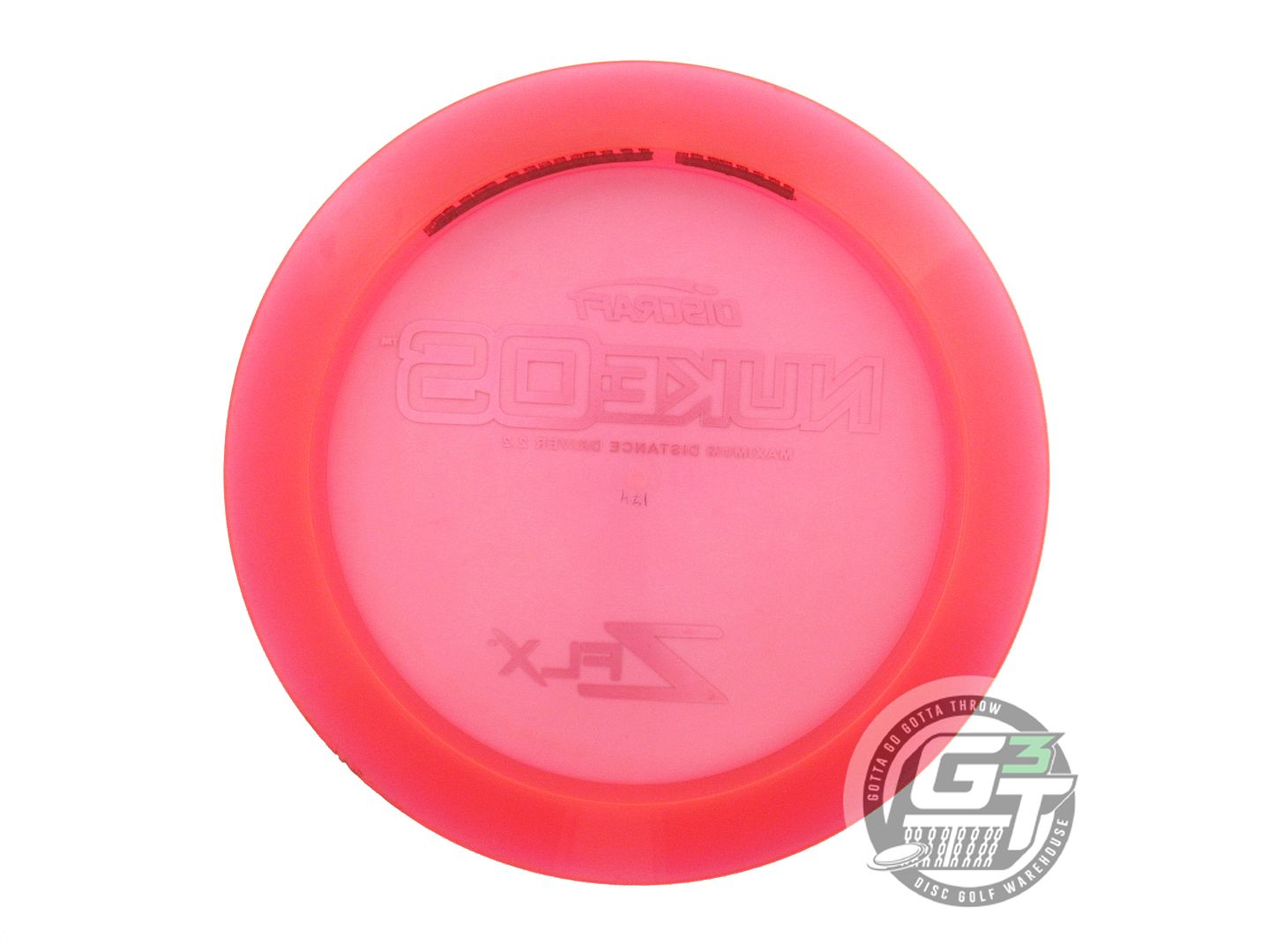 USED Discraft Z FLX Nuke OS 174g Red Cheetah Foil Distance Driver Golf Disc