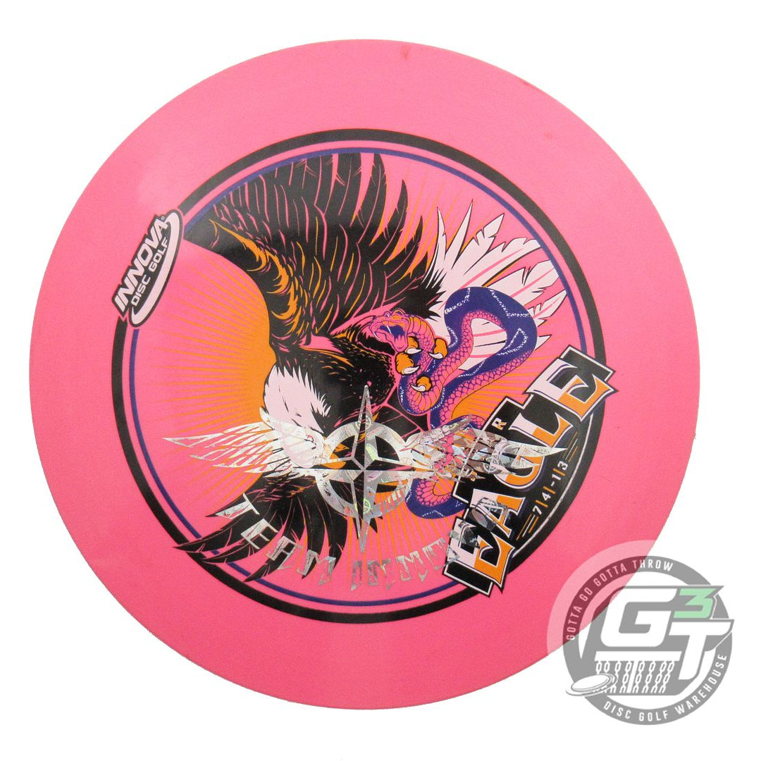 USED Innova INNfuse Star Eagle 168g Pink TEAM STAMP Fairway Driver Golf Disc