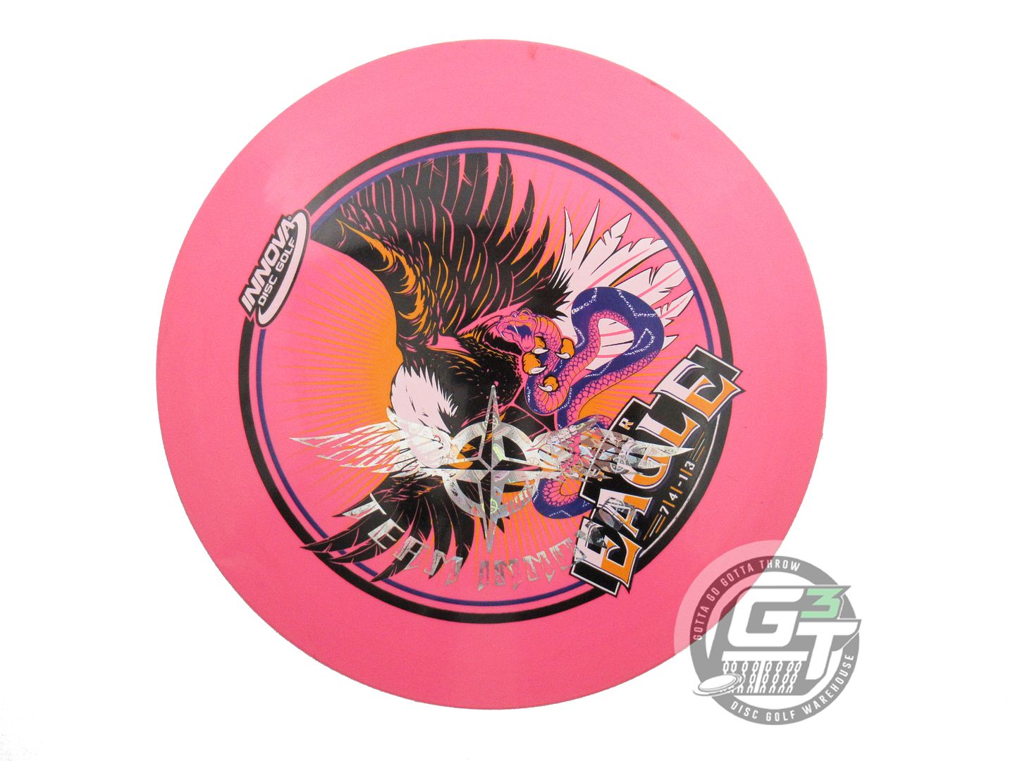 USED Innova INNfuse Star Eagle 168g Pink TEAM STAMP Fairway Driver Golf Disc