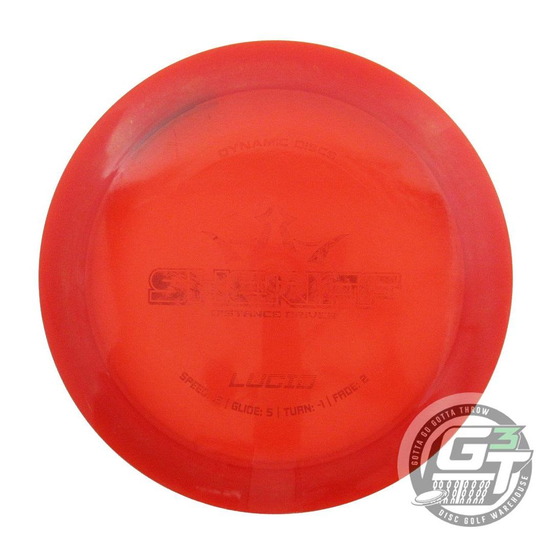 USED Dynamic Discs Lucid Sheriff 172g Red Wiped Stamp Distance Driver Golf Disc