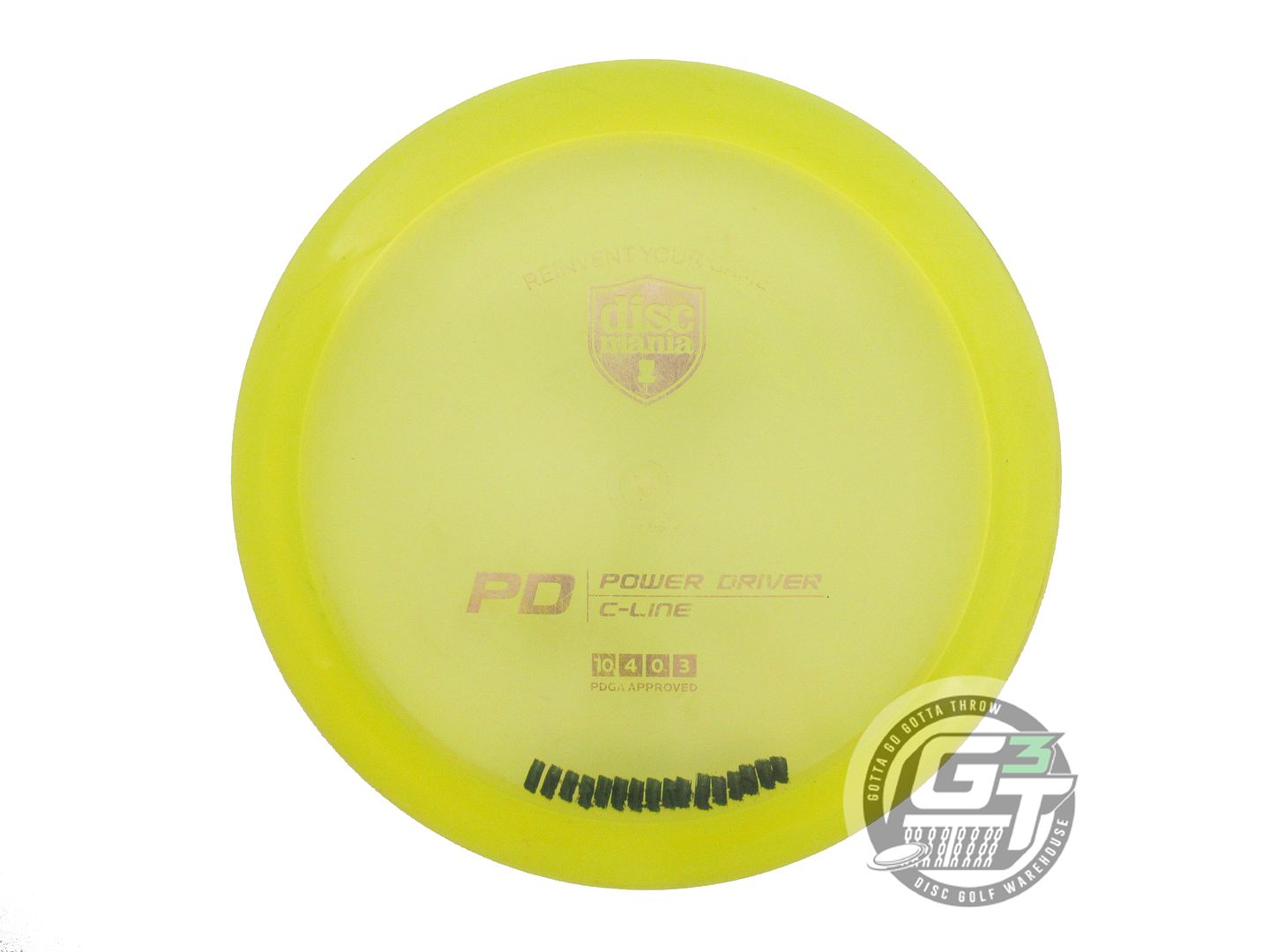 USED DiscMania C-Line PD 173g Yellow Gold Foil Distance Driver Golf Disc