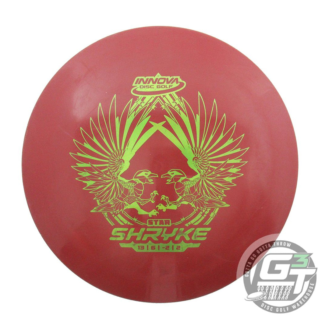 USED Innova Star Shryke 175g Maroon Lime Foil Distance Driver Golf Disc
