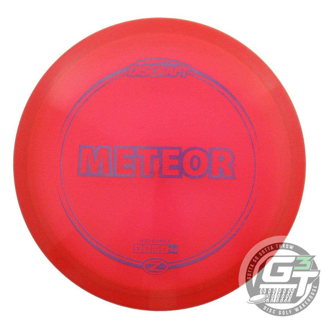 USED Discraft Z Meteor 179g Red Purple Stamp Midrange Golf Disc